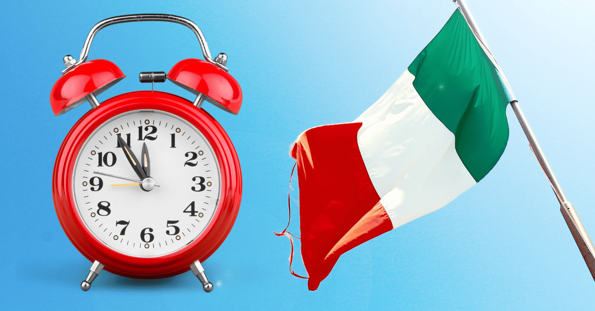 Qual o fuso horário da Itália?