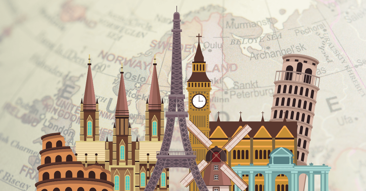 15 pontos turísticos na Europa para conhecer