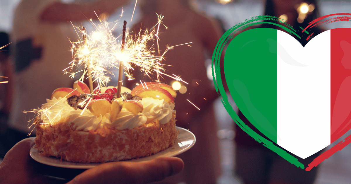 Como se escreve “feliz aniversário” em italiano