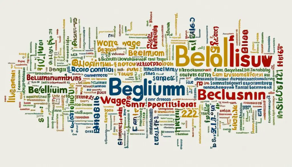 Salário médio na Bélgica