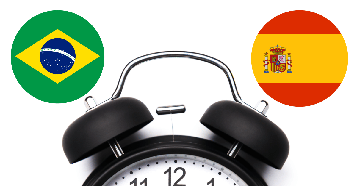 Horário na Espanha: diferença para o Brasil
