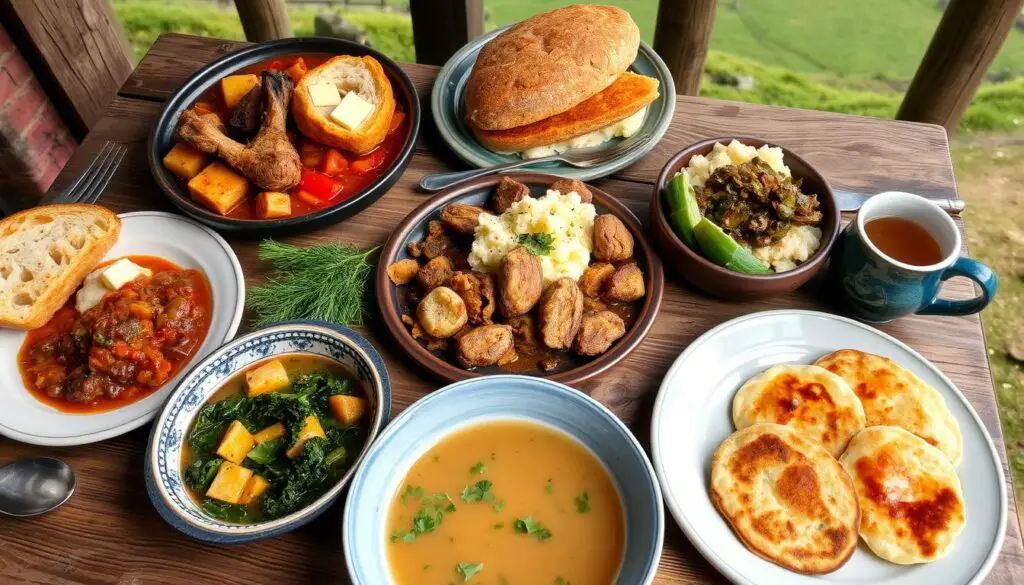 Pratos típicos norte-irlandeses Pratos típicos norte-irlandeses