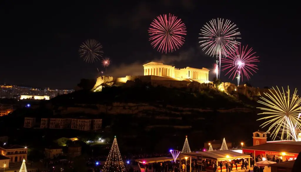 Atenas no réveillon