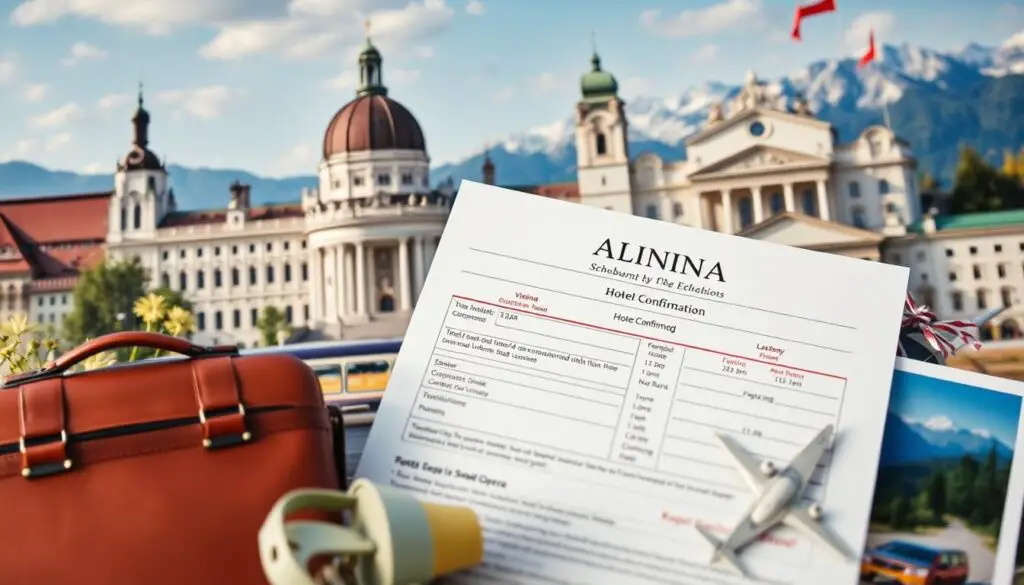 Comprovante de hospedagem Áustria