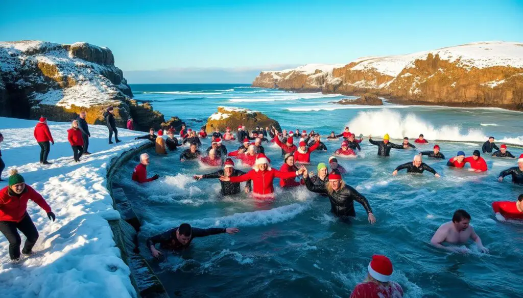 Mergulho de Natal na Irlanda Mergulho de Natal na Irlanda