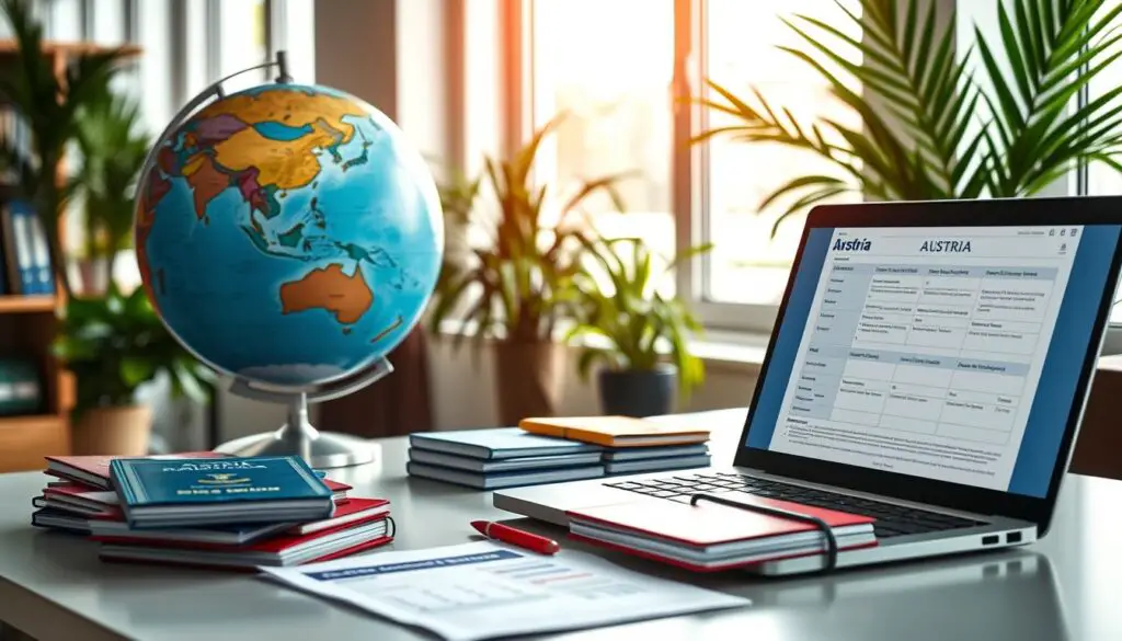 Processo de solicitação de visto austríaco