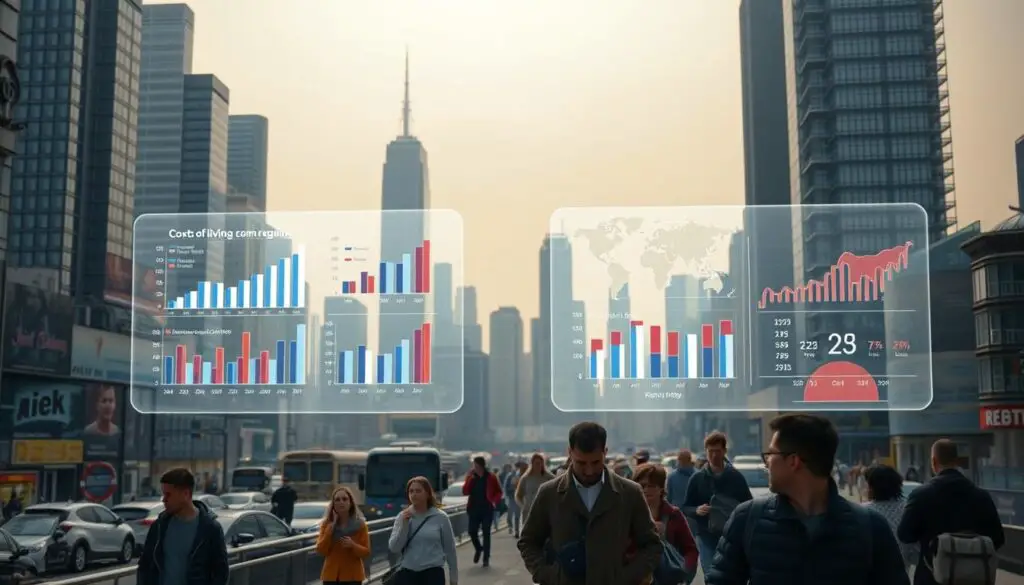 Comparações de custo de vida