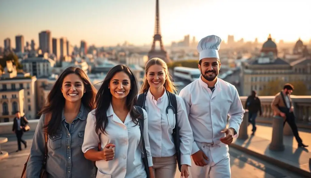 emprego frança sem fluência