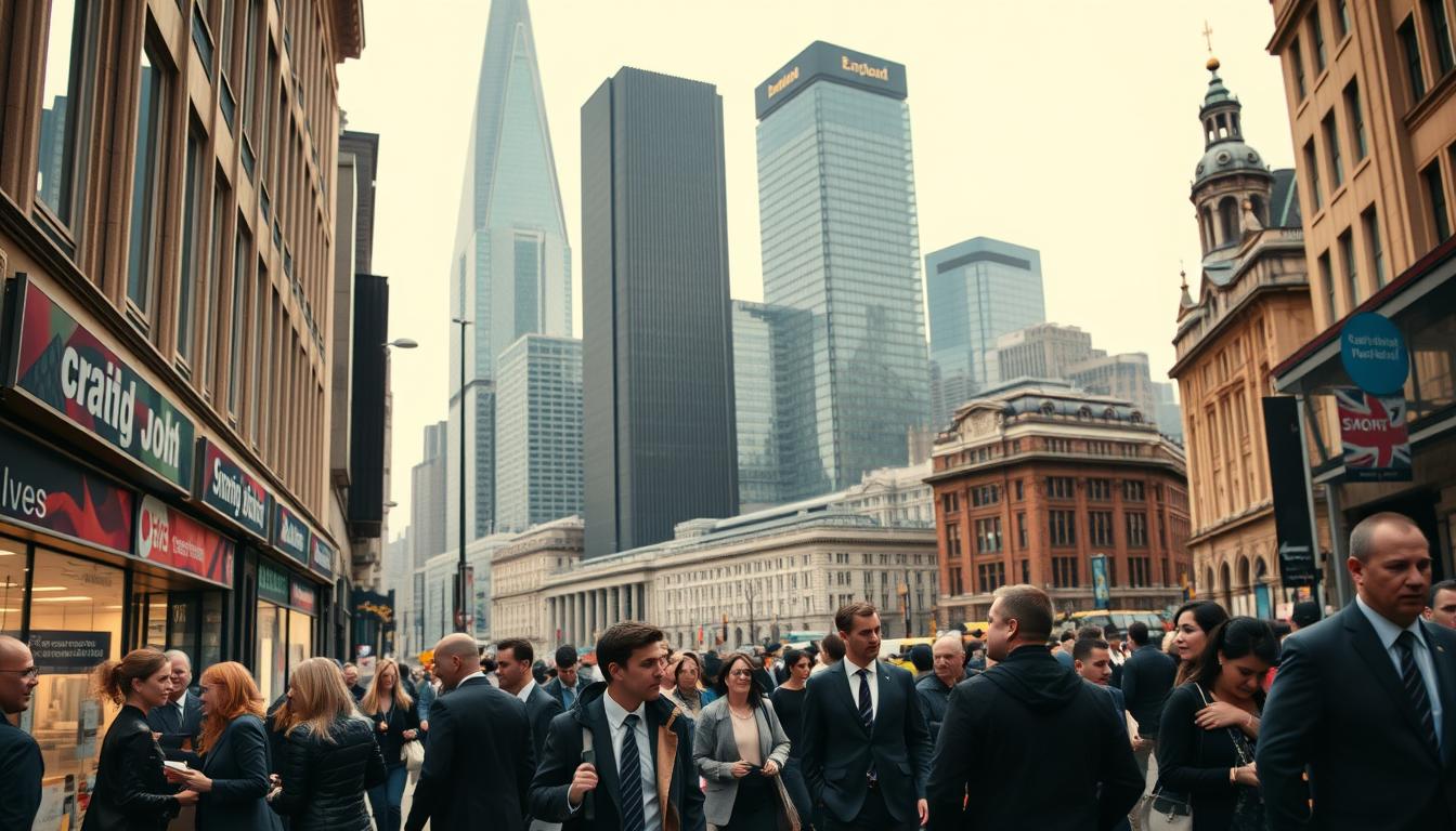 mercado de trabalho na Inglaterra
