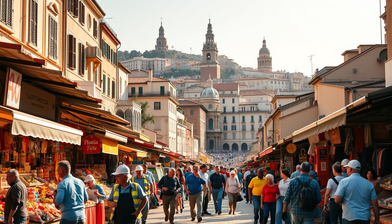 mercado de trabalho na Itália
