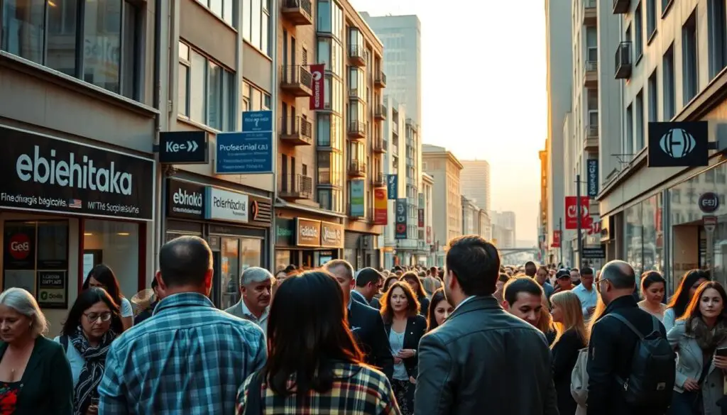 busca por trabalho na Sérvia