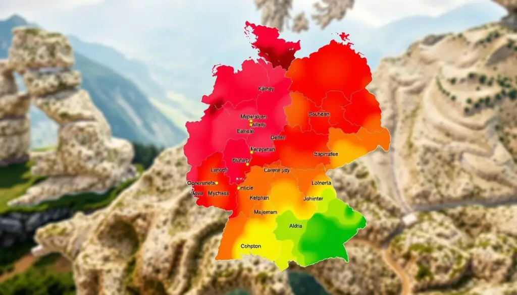 temperaturas médias na Alemanha