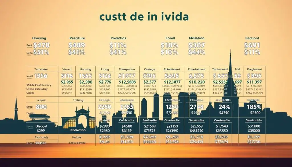 comparativo custo de vida cidades irlanda