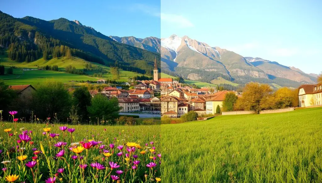 estações na Europa clima