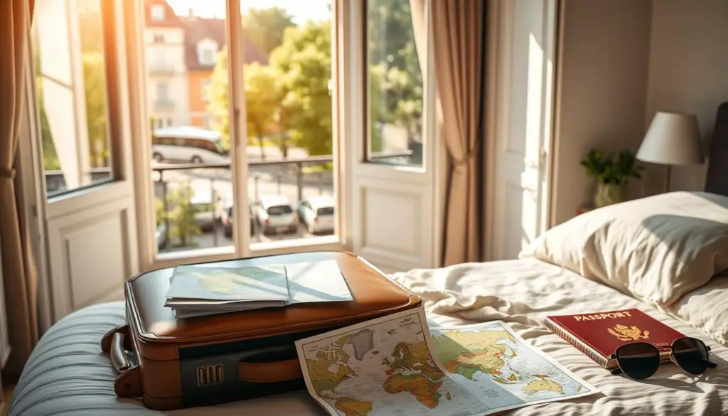 preparativos para viagem na Europa