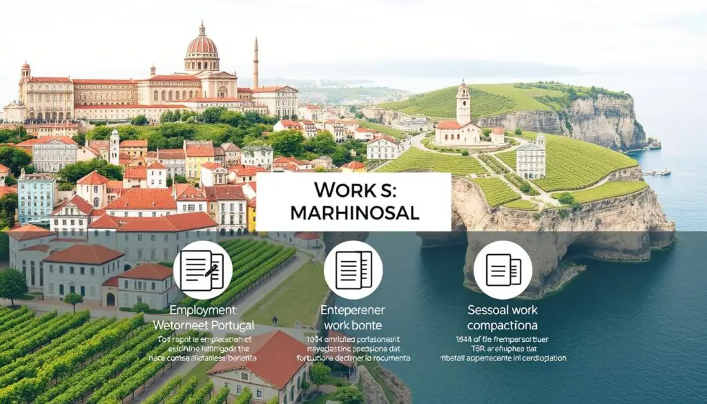 tipos de visto trabalho Portugal