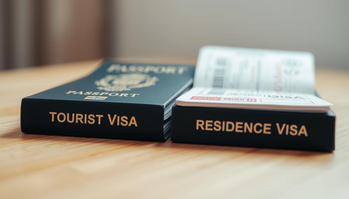visto de turista e visto de residência