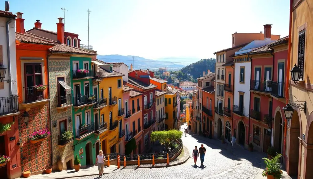 casas coloridas espanha