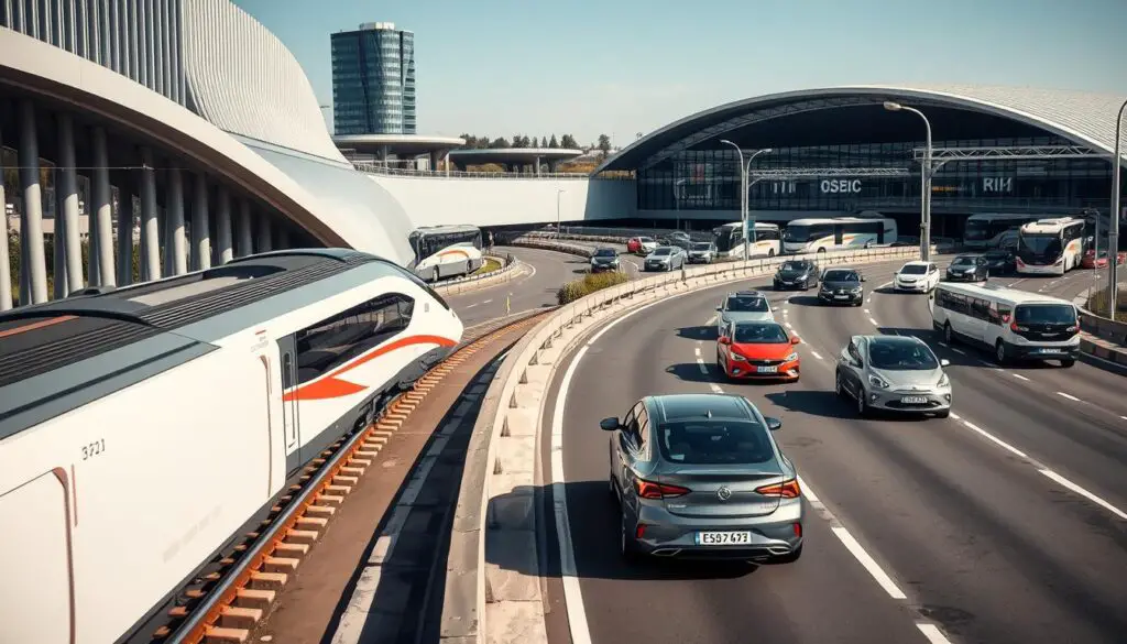 opções de transporte na Alemanha