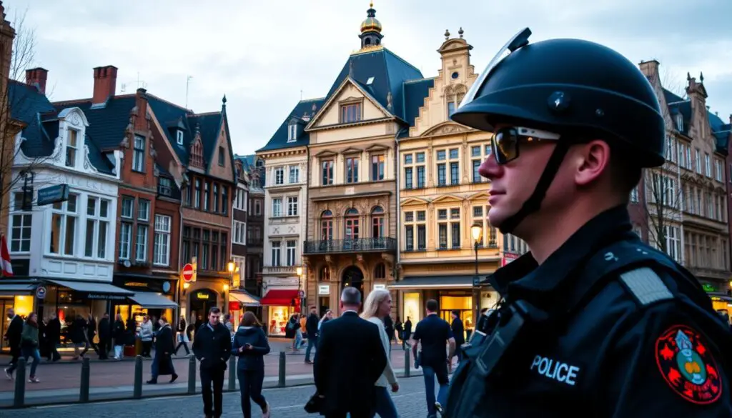 prevenção de furtos na Bélgica