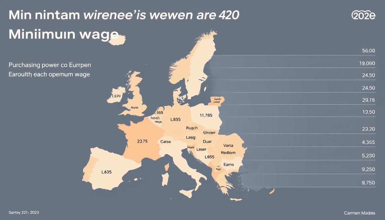 salário mínimo 2025 na União Europeia