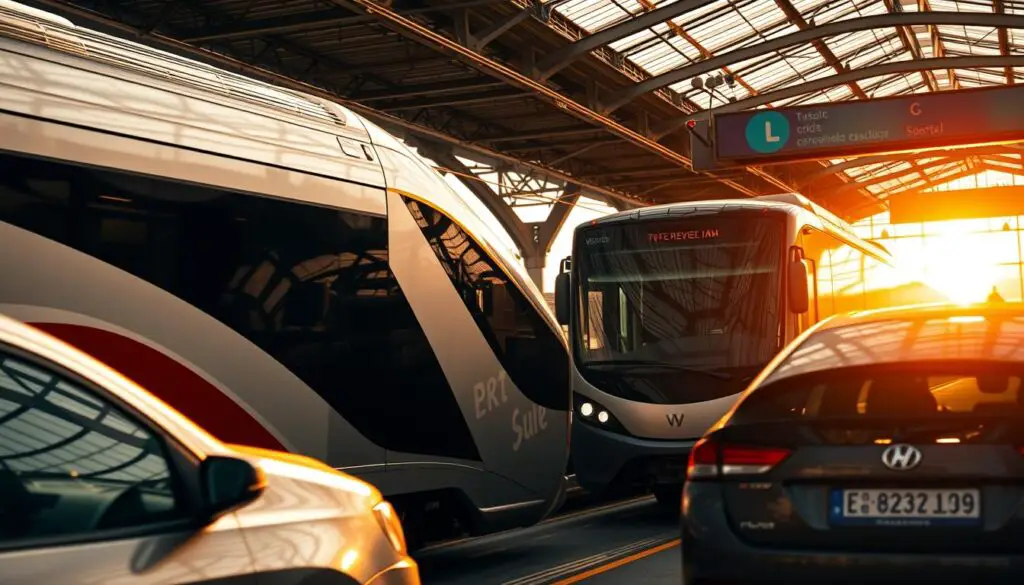 transporte na Bélgica trem ônibus carro