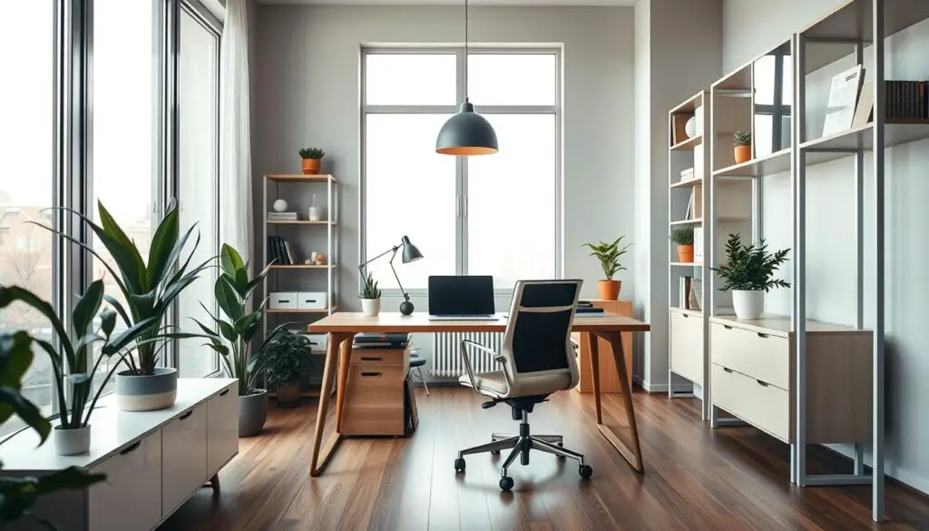 organização espaço trabalho home office