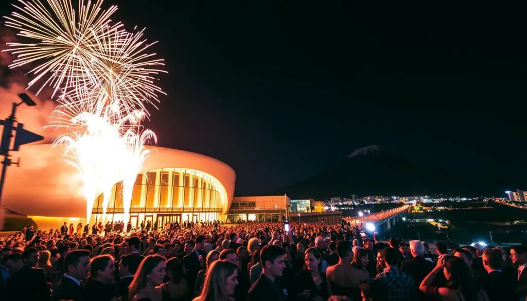 celebração de ano novo em Tenerife