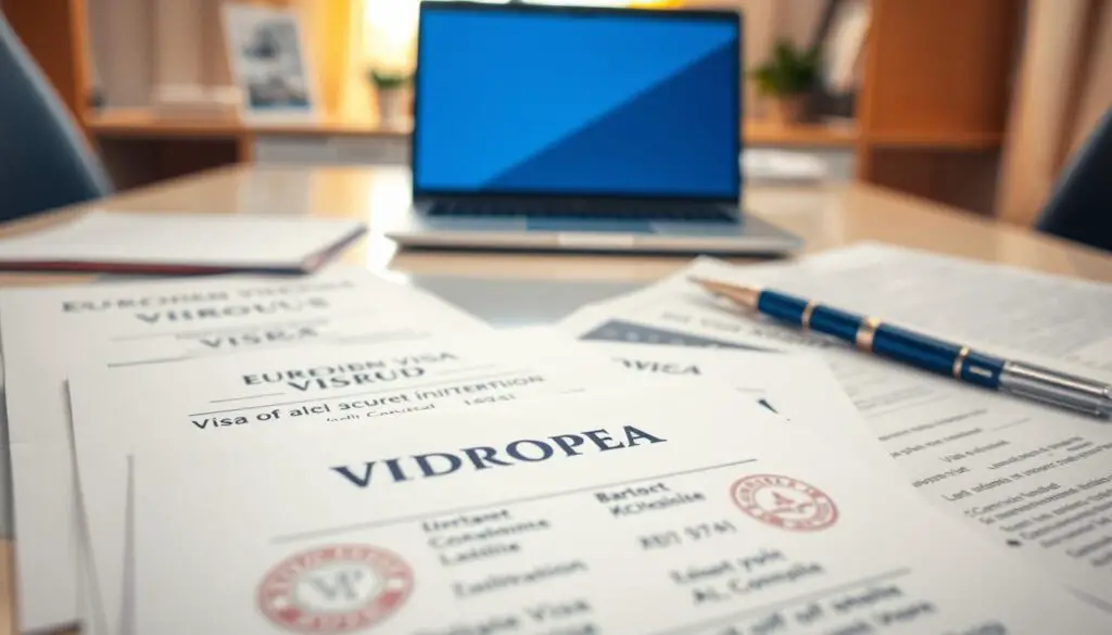 documentação para visto europeu