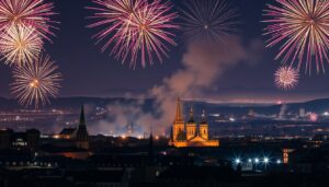Fogos de artifício mais incríveis da Europa no Réveillon