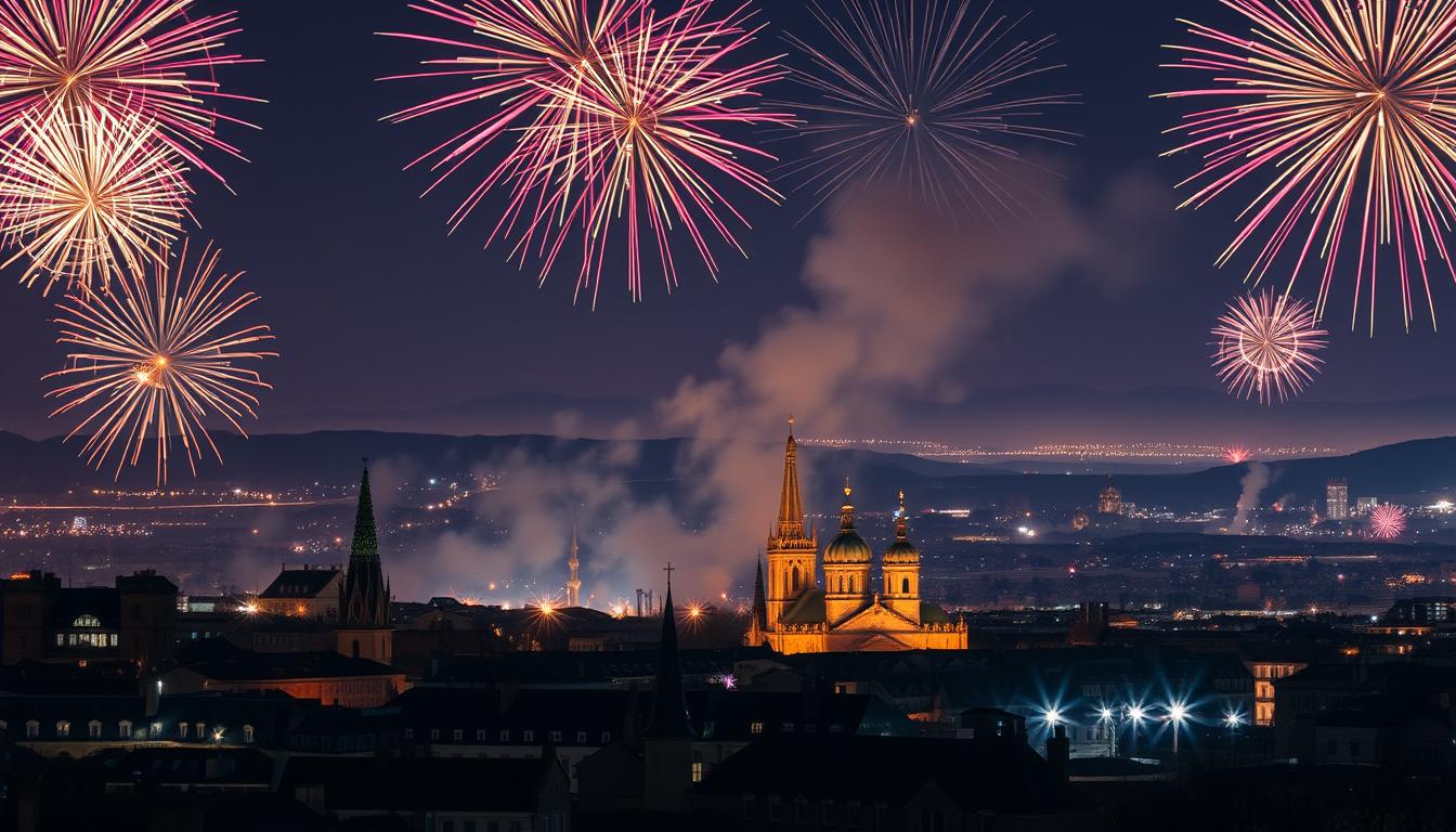 fogos de artifício mais incríveis da Europa