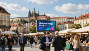 Salário mínimo República Tcheca (Chéquia) 2026: valor e custo de vida